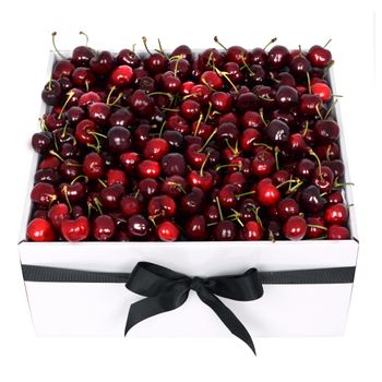 Flowers-Cherries Fruit Box