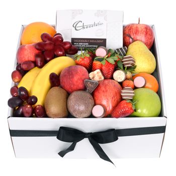 Flowers-Classic Fruit Box with Chocs