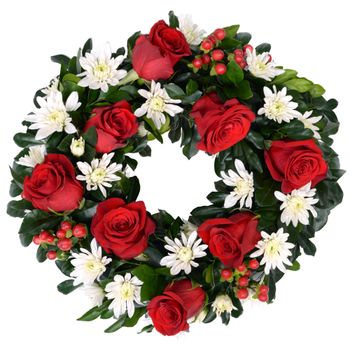 Flowers-Candy Cane Wreath