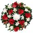 Flowers-Candy Cane Wreath with Candle