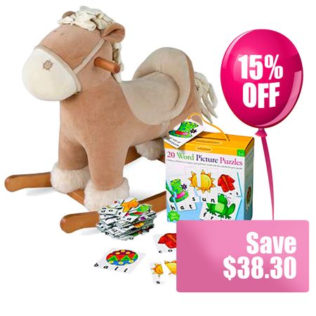 Harvey Horse Rocker with Puzzle